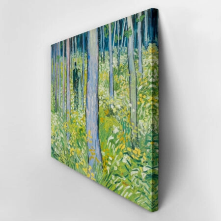 Πινακας σε καμβά VAN GOGH - UNDERGROWTH WITH TWO FIGURES - Vincent Van Gogh Sticky 2