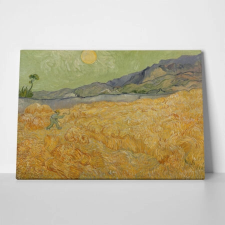 Πινακας σε καμβά VAN GOGH - WHEATFIELD WITH REAPER