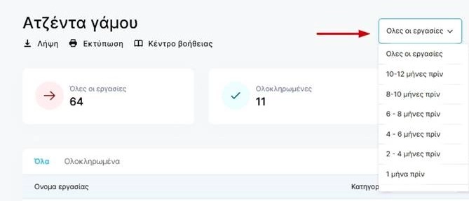 Προβολή εργασιών WedMyWay