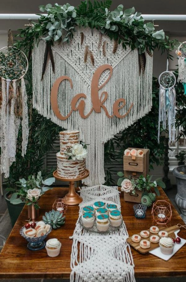 Boho βάπτιση: Μοναδικές ιδέες για ένα ζεστό chic event! 11 Boho Chic στολισμός τούρτας