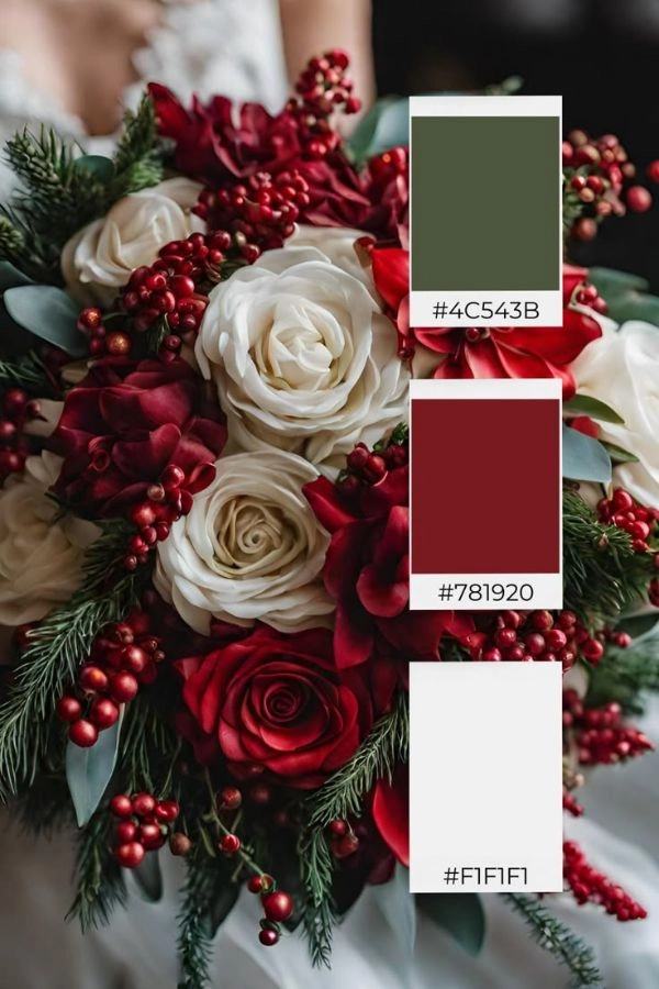 Χρωματική παλέτα χρωμάτων κόκκινο-πράσινο