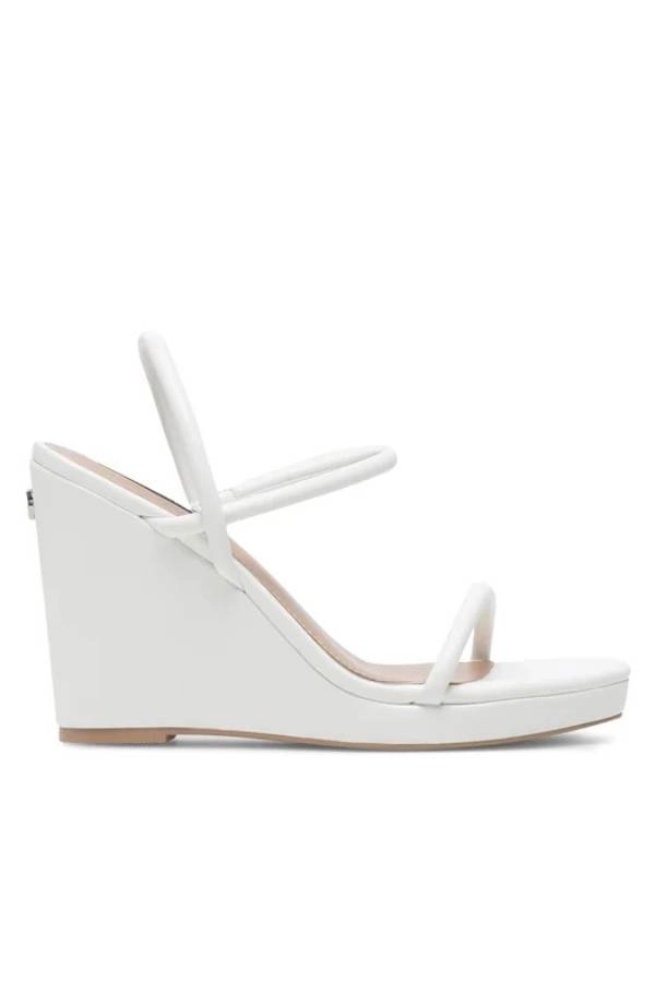 Νυφικές Πλατφόρμες Nine West Peep toe Λευκό
