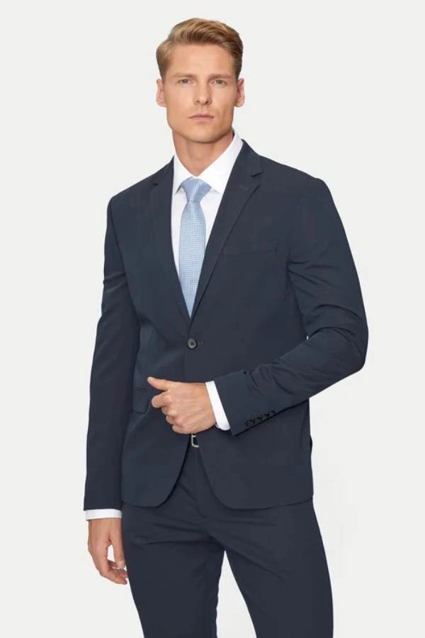Lindbergh Κοστούμι Σκούρο Μπλε Slim Fit