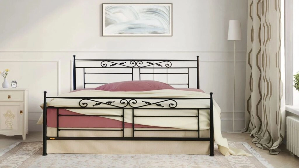 Οδηγός νεόνυμφων: Πώς να επιλέξετε κρεβάτι για το πρώτο σας σπίτι 2 Διπλό κρεβάτι μεταλλικό VERONA Classic volcano.gr
