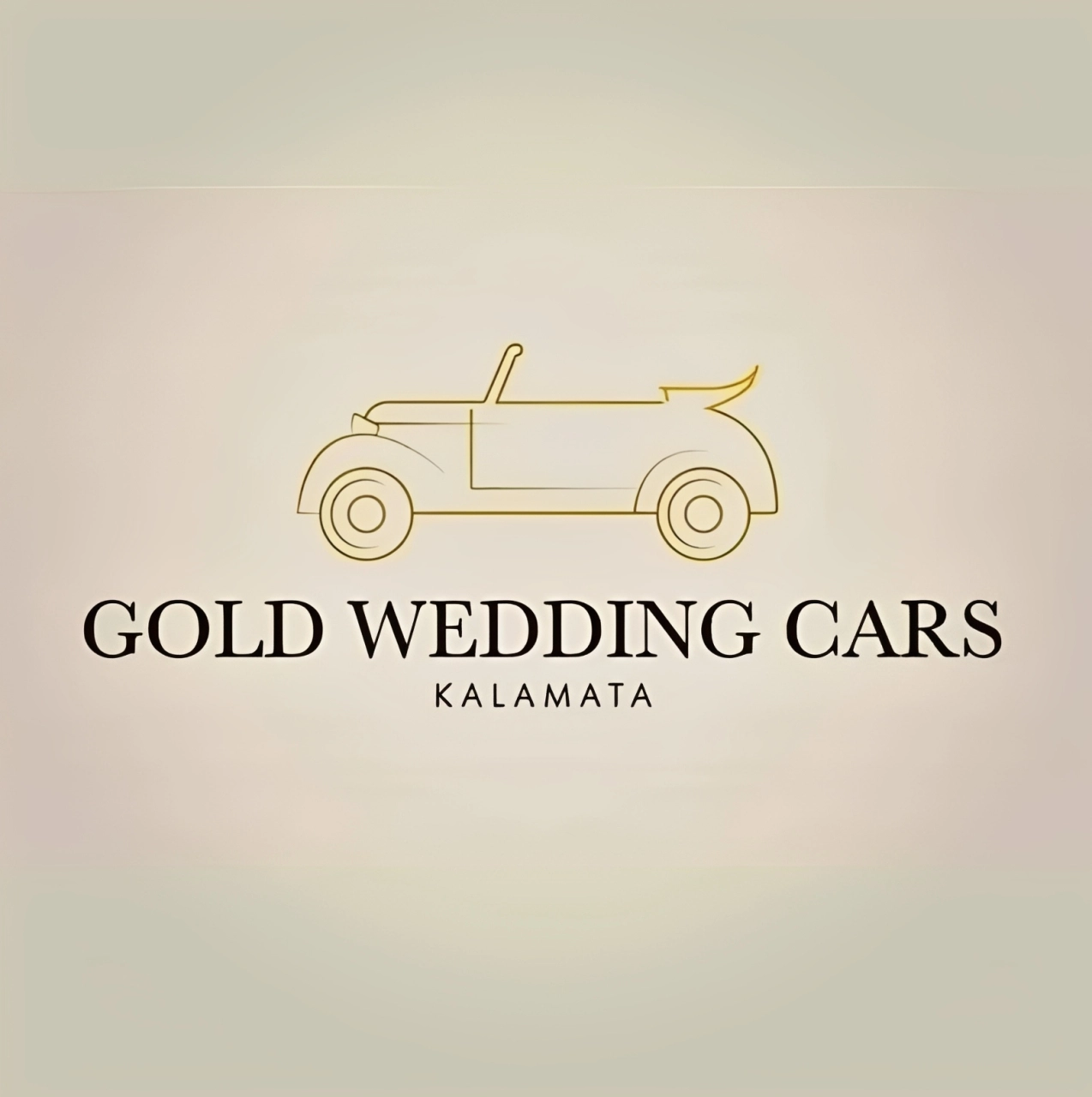 Gold Wedding Cars Kalamata Logo