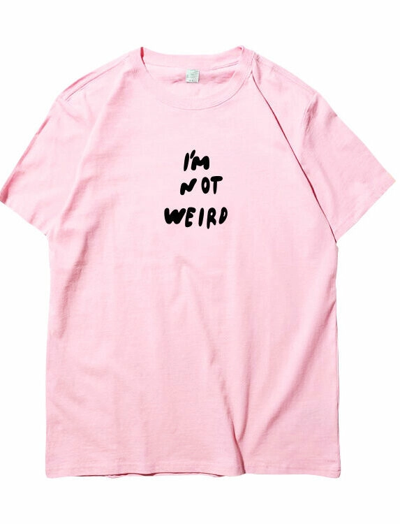 Black I'm Not Weird T-Shirt | Mina - Twice - Fashion Chingu