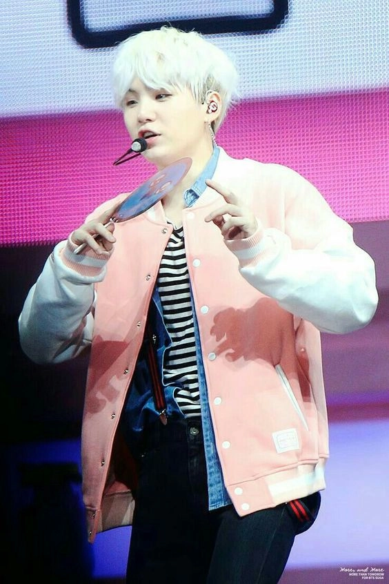 BTS Happy Ever After ハピエバ ピンクベースボールジャケット Pink Happy Ever After College Jacket | BTS - Fashion Chingu