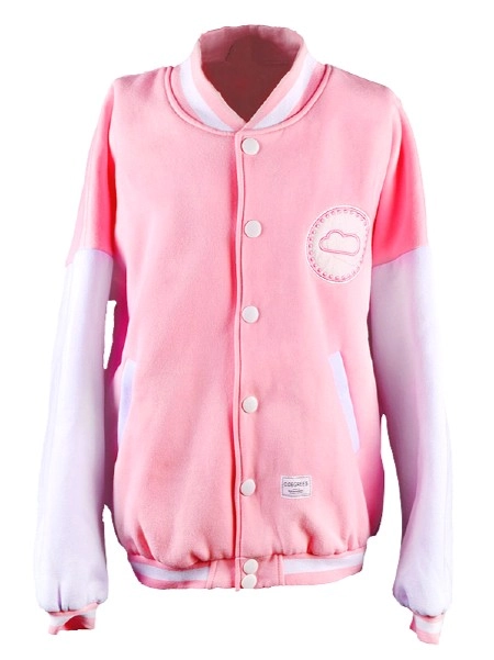 BTS Happy Ever After ハピエバ ピンクベースボールジャケット Pink Happy Ever After College Jacket | BTS - Fashion Chingu
