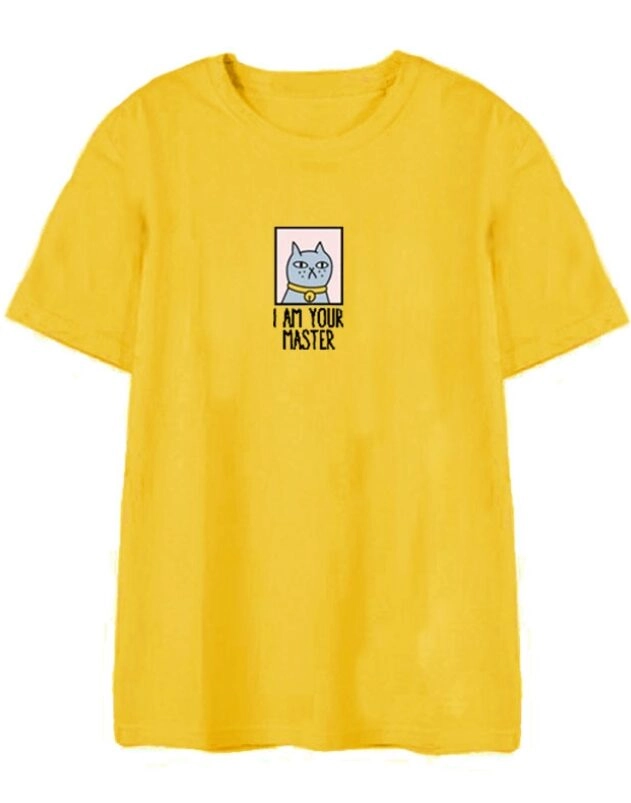 Yellow Cat I Am Your Master T-Shirt | Jin - BTS - Fashion Chingu