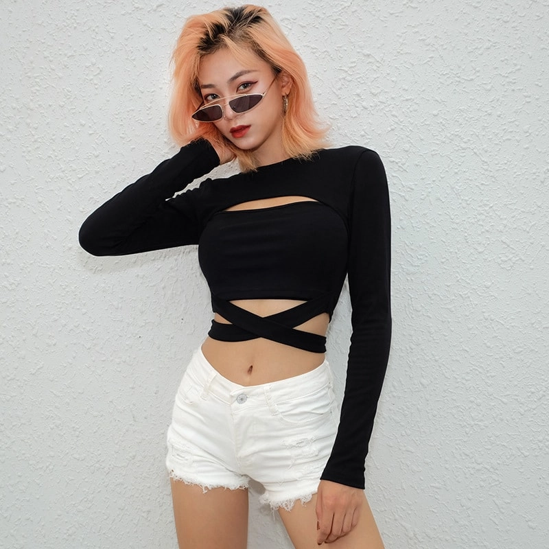 lonely論理 boxism 2line jersey top black Studio Boxy Top - Black + White Check - Emerson Fry