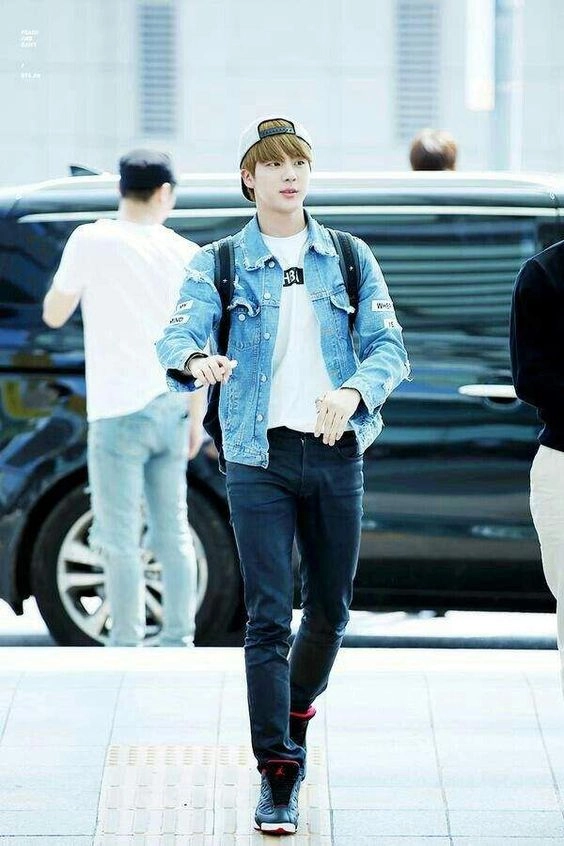 Blue “Where Is My Mind” Jeans Jacket Jin BTS Fashion Chingu