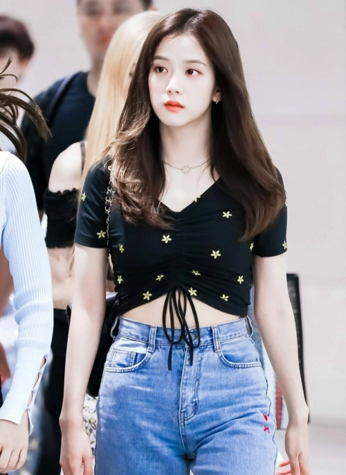 Black Net Crochet Top | Jisoo - BlackPink - Fashion Chingu