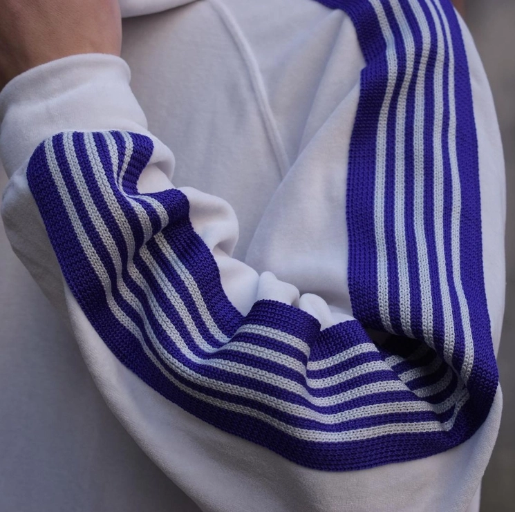 White Butterfly Stripes Track Hoodie Jungkook BTS Fashion Chingu