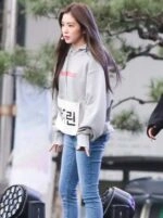 Grey Individualist Hoodie | Irene - Red Velvet - Fashion Chingu