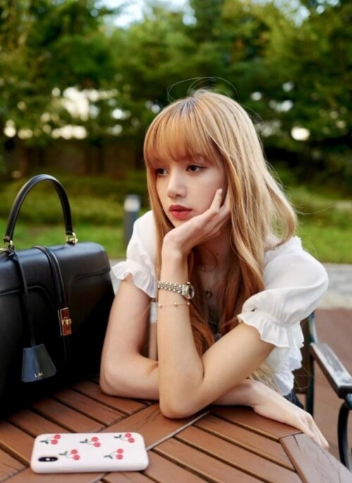 Black Hollow Long Sleeve Crop Top | Lisa - BlackPink