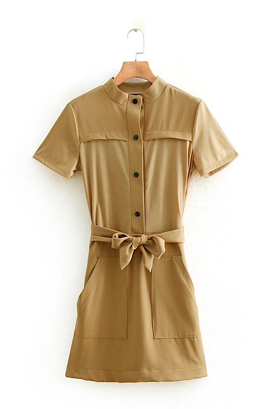 【PORTERNA】Jisoo Collar Short One Piece Grey Peterpan Wide Collar Dress | Jisoo - BlackPink