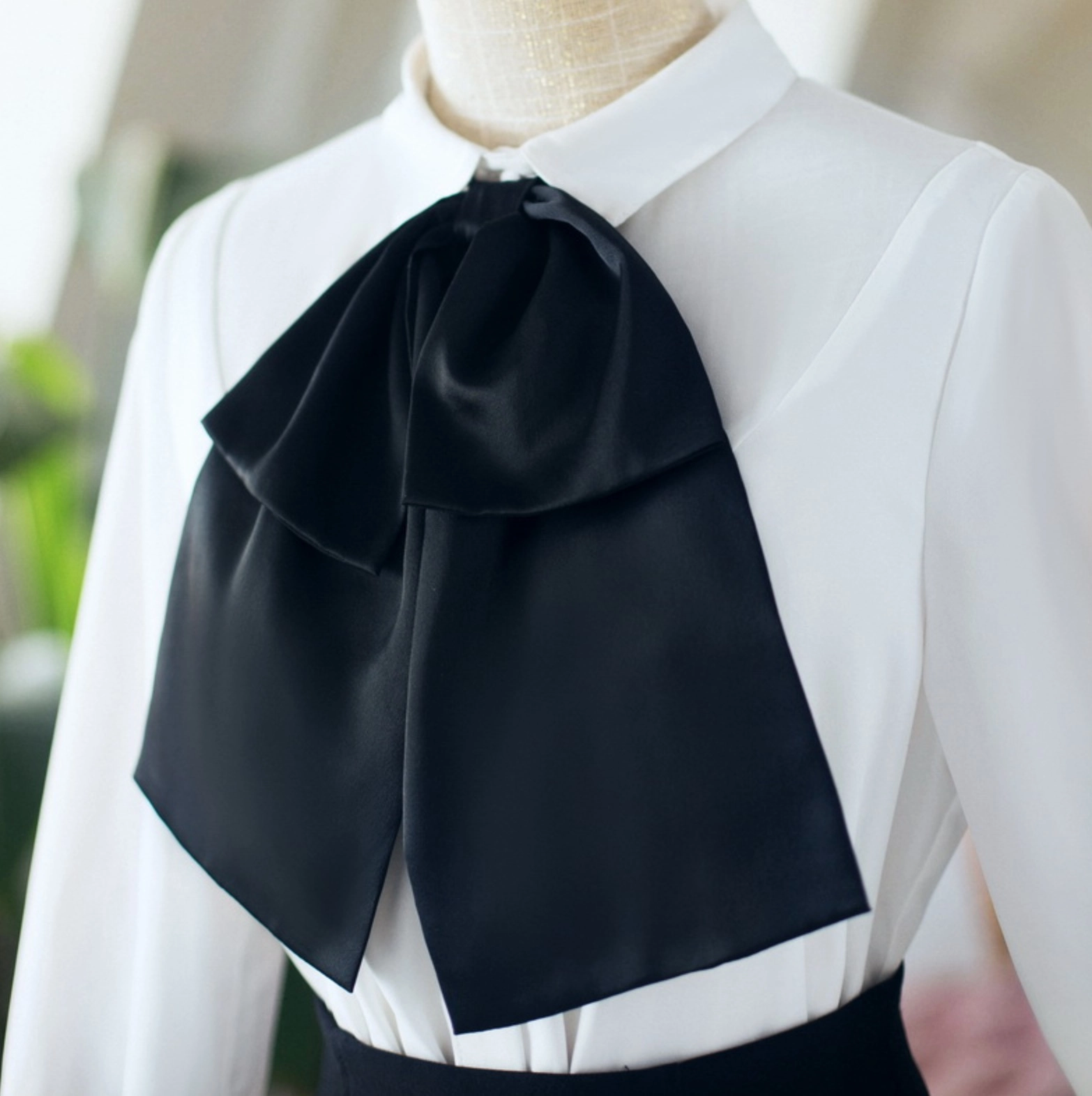 ♥ Bibiy. RIBBON CUFFS BLOUSE ♥ B47BL443 Lavalier Blouse – BABY, the Stars Shine Bright San