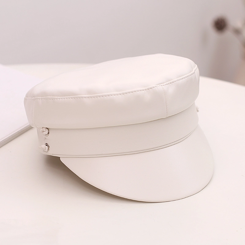 White Baker Boy Cap | Lisa - BlackPink - Fashion Chingu