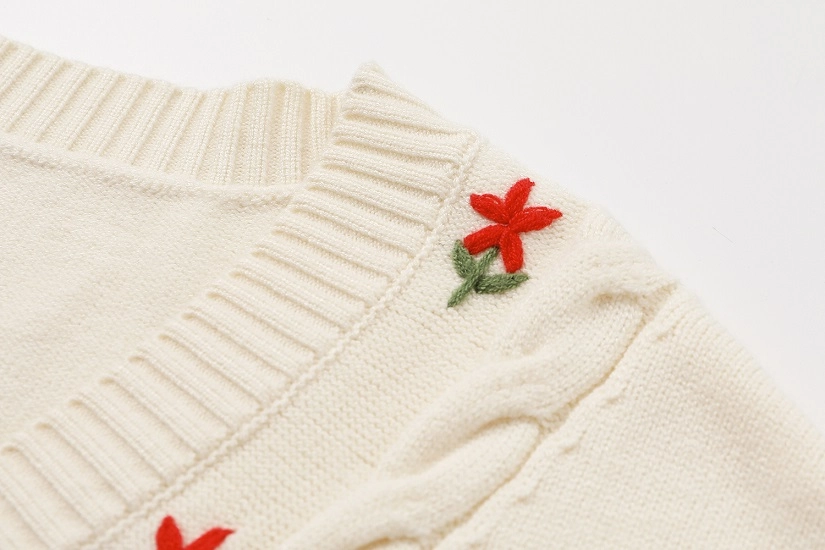 ✴︎専用✴︎hiand✴︎新品Flower cardigan【white】 Flower cardigan - HIAND