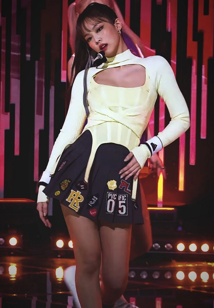 Yellow Irregular Edge Sling Top | Jennie - BlackPink