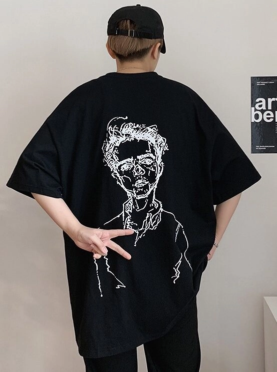 BTS J-HOPE Stripe PK T-Shirt Lサイズ BTS J-HOPE Stripe PK T-Shirt Lサイズ（Black Oversized T