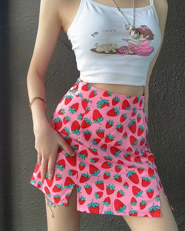 Swimcity★韓国アイドル着用★Chelsea slit skirt Swimcity】韓国人気☆ Chelsea slit skirt (inner pants