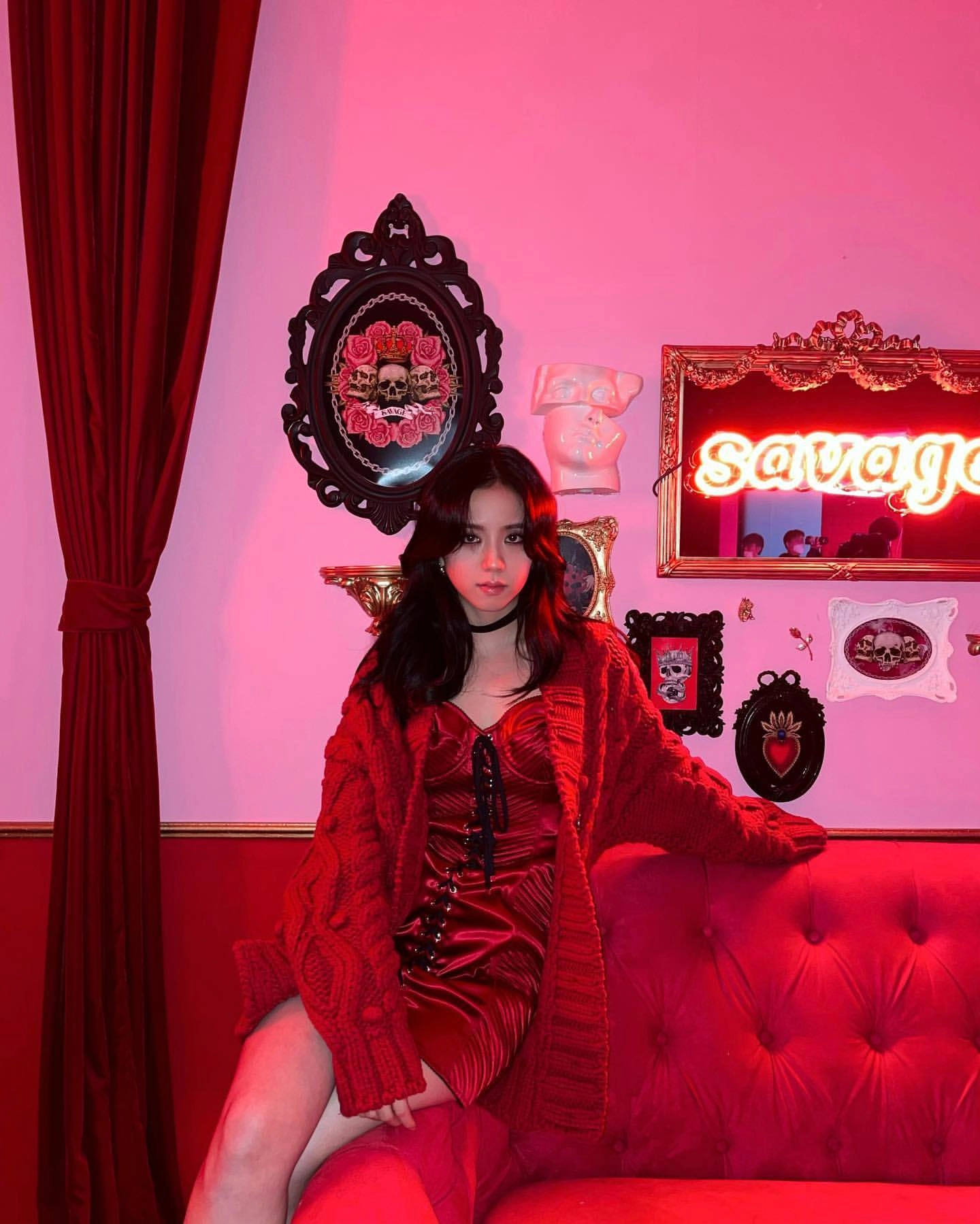 【PORTERNA】Jisoo Collar Short One Piece PORTERNA】Jisoo Collar Short One Piece