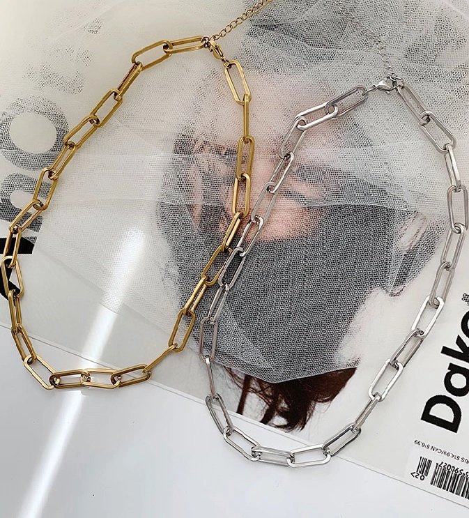 Gold Chain Necklace | Rose - BlackPink - Fashion Chingu