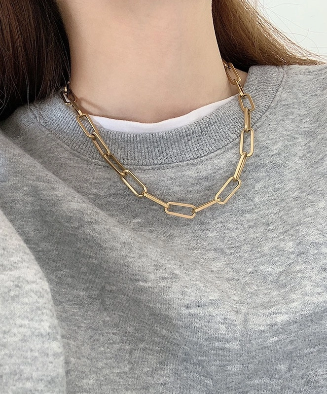 [Blackmuse]BLACKPINKジェニ着用☆gold plated layered necklace Gold Chain Necklace | Rose - BlackPink - Fashion Chingu