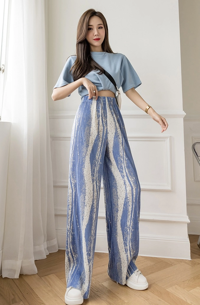 Black Pleated Drape Pants | Joo Seok Kyung - Penthouse