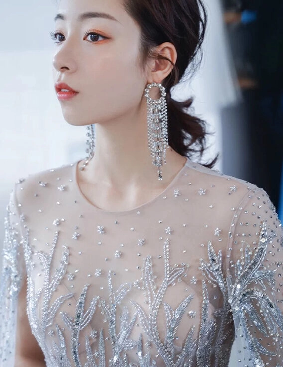 [Blackmuse] BLACKPINKジス着用☆crystalpearlmixeddrop earring Freshwater Pearl Advanced Crystal Drop Earrings (Kara