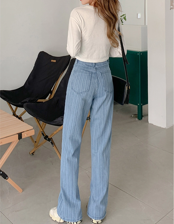 ★aespa ウィンター着用★VANISHMENT Pocket stripe long sleeve White Raw Hem Pocket Shirt | Winter - Aespa - Fashion Chingu