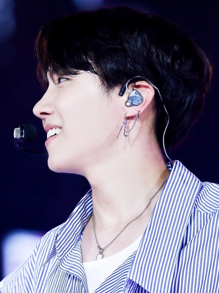 Silver Double Clip-On Chain Earring | J-Hope - BTS - Fashion