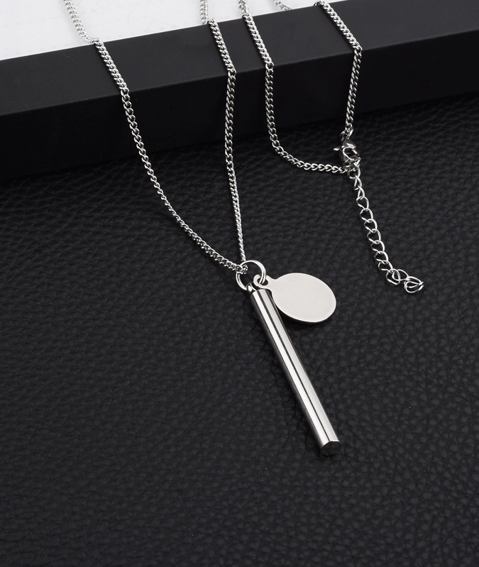 Silver Tube Necklace | Han Seo Jun - True Beauty - Fashion