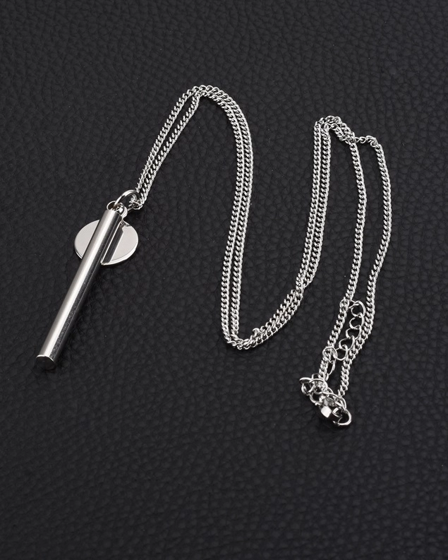 Silver Tube Necklace | Han Seo Jun - True Beauty - Fashion