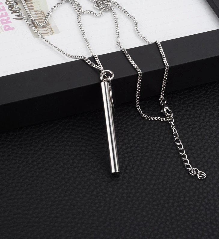 Silver Tube Necklace | Han Seo Jun - True Beauty - Fashion