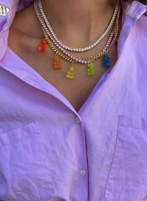 Multicolored Gummy Bear Necklace | Chenle – NCT