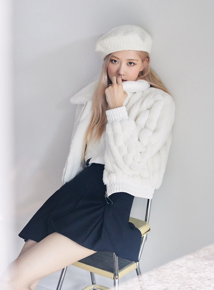 White Fur Jacket | Rose - BlackPink - Fashion Chingu
