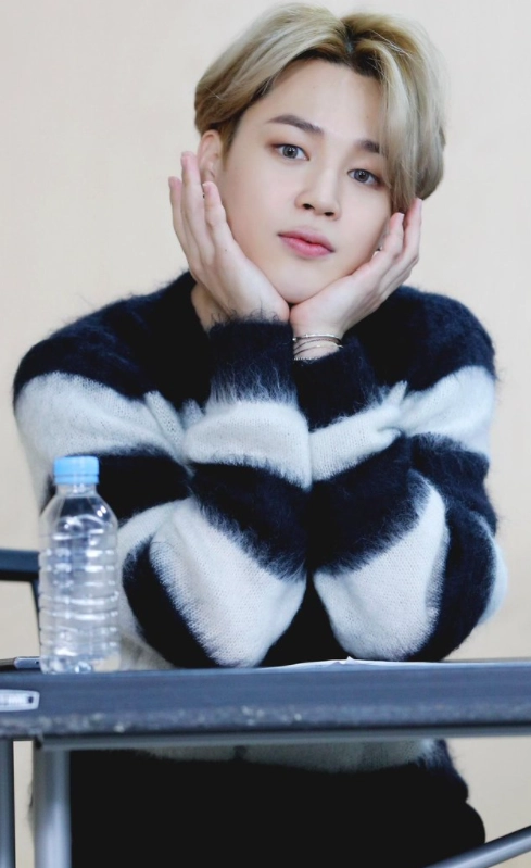 Black And White Striped Mohair Sweater Jimin – BTS Fashion Chingu