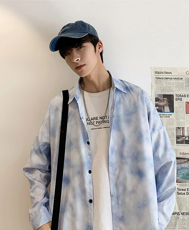 Light Blue Cloud Shirt | Suga - BTS - Fashion Chingu