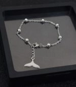 Silver Dolphin Tail Bracelet | Suga - BTS - Fashion Chingu