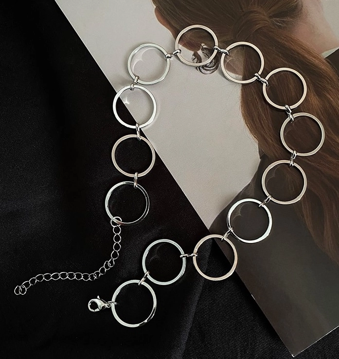 [HARANG] ★BTS 着用★ Silver Half & Half Chain Necklace HARANG] ☆BTS 着用☆ Silver Half & Half Chain Necklace