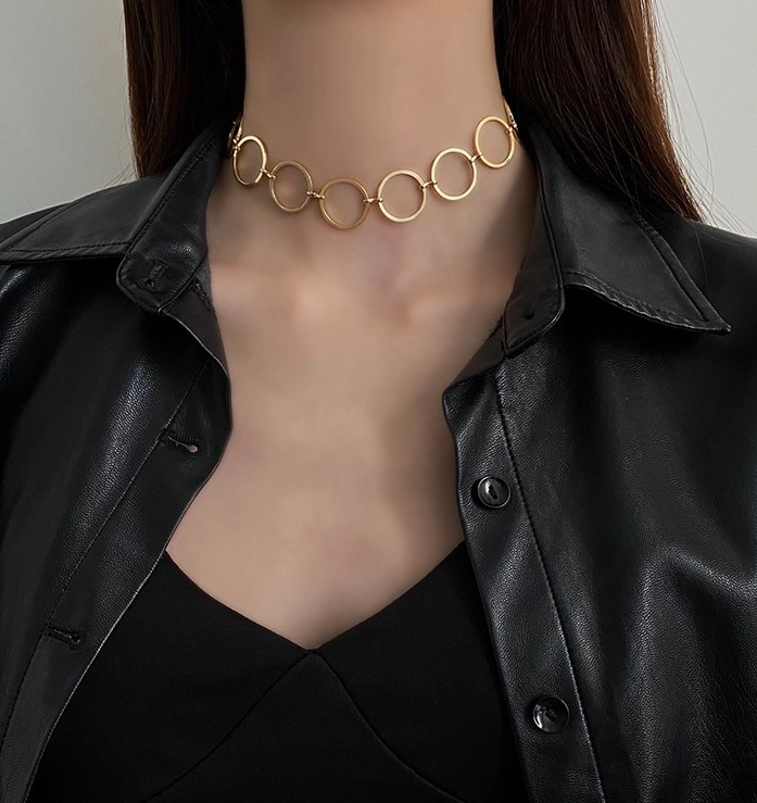 Silver Round Link Chain Necklace | Taehyung - BTS - Fashion