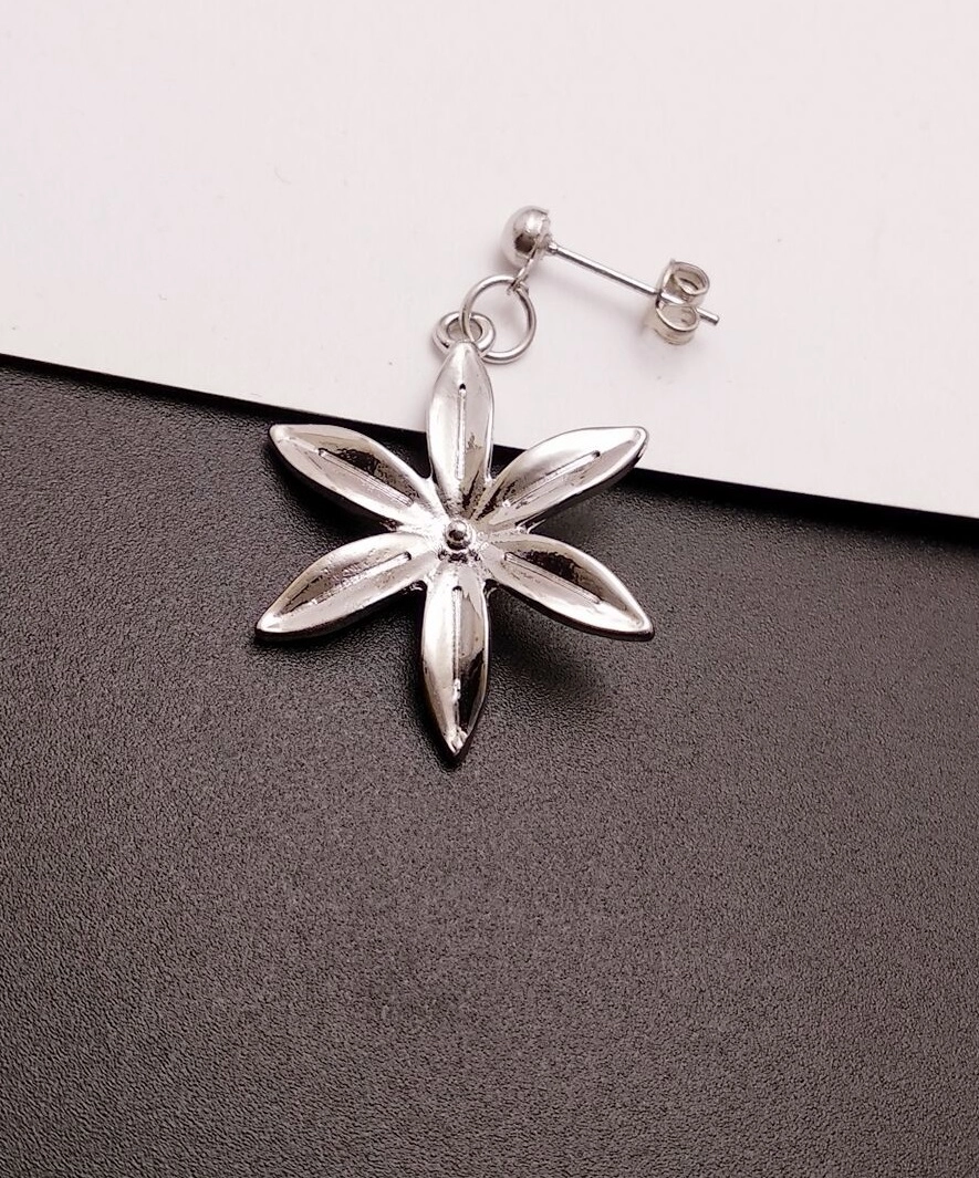 ★BTS 着用 BRAND★HYERES LOR★SILVER CURVE EMBLEM EARRING 6b43c1e742e9a4471a18cf85032be5