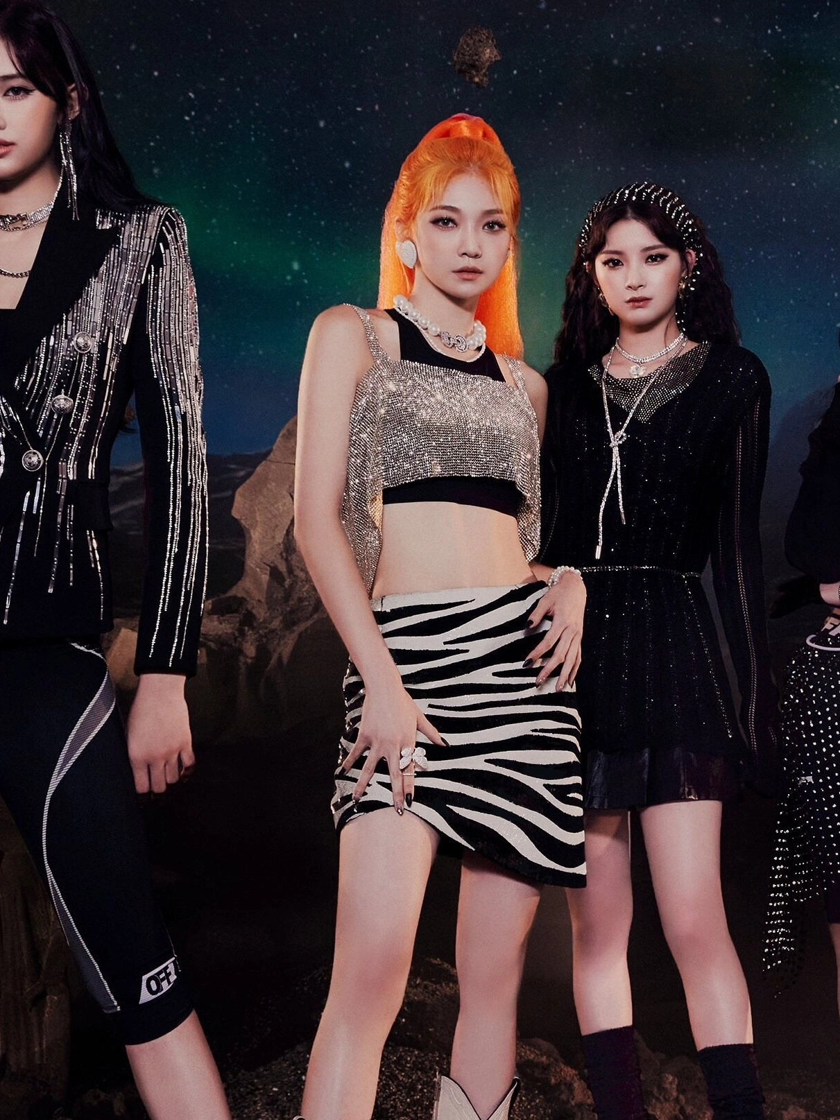 Black And White Zebra Pattern Skirt | Onda - Everglow
