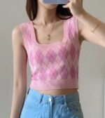【Raucohouse】Momo stripe collar crop tee Amazon.com: Milumia Girl's Rib Knit Color Block Crop Tee