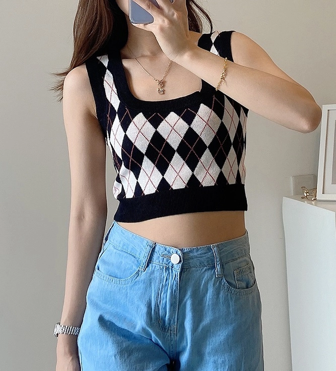 【Raucohouse】Momo stripe collar crop tee Striped Crop Top With Collar | REVOLVE