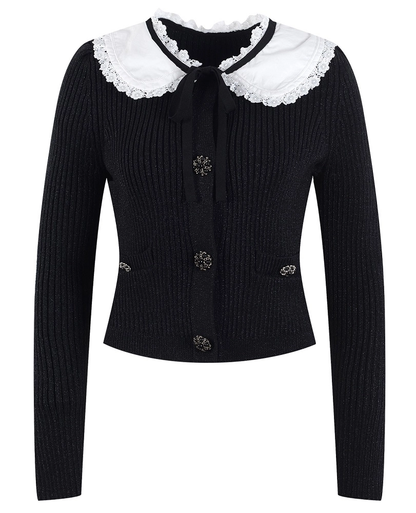 Green Glittered Cardigan With Collar | Jennie - BlackPink