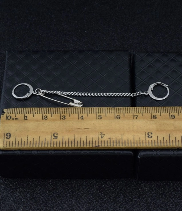 Silver Safety Pin Earring | Baekhyun - EXO - Fashion Chingu