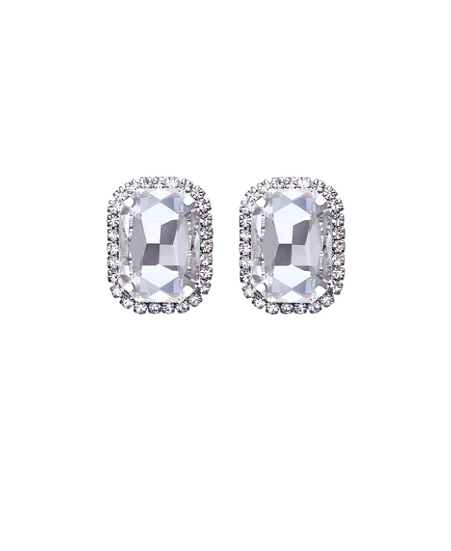 Silver Diamond Earrings | Jennie - BlackPink - Fashion Chingu